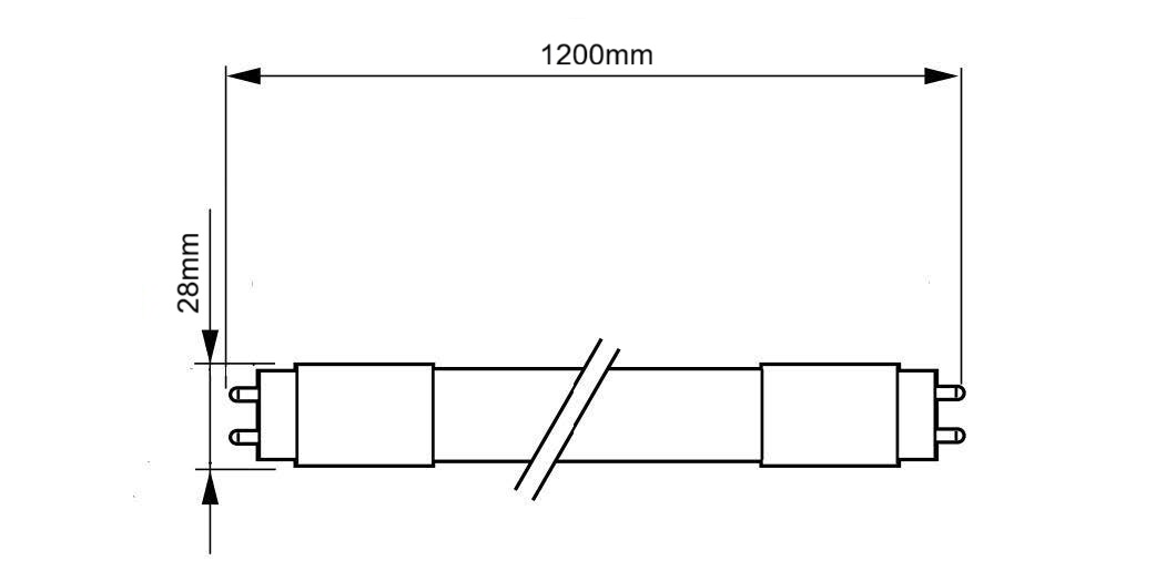 LED Tube 18W 120cm / ST8A-1.2M 18W - Image 2