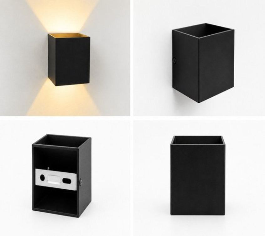 Square Up & Down Wall Light - Image 3